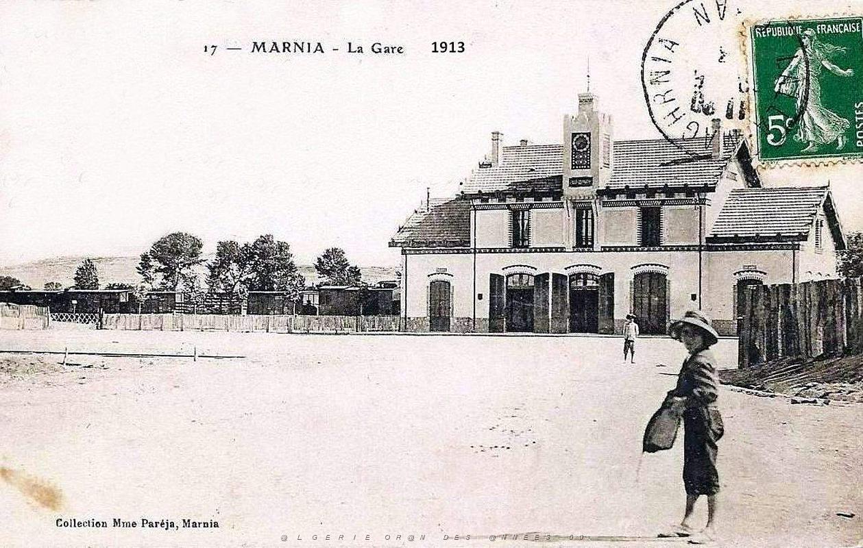 Marnia - La Gare - 1913.jpg